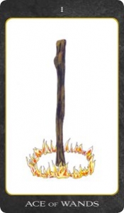 Ace of Wands from The Tarot House Deck