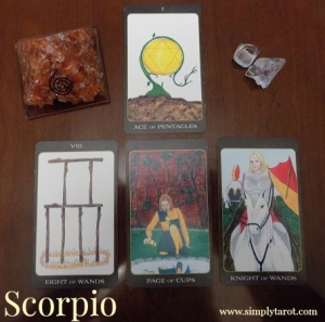 Scorpio tarotscope from Simply Tarot