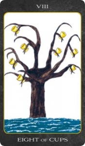 Eight of Cups from The Tarot House Deck