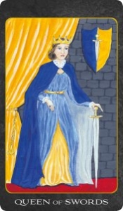 Queen of Swords from The Tarot House Deck