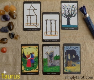 Tarotscope for Taurus from Simply Tarot