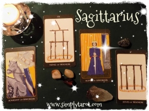 Sagittarius tarotscope from simplytarot.com