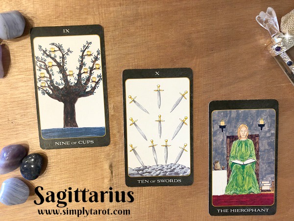 Sagittarius tarotscope from simplytarot.com