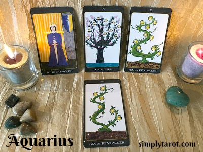 Aquarius tarotscope from simplytarot.com