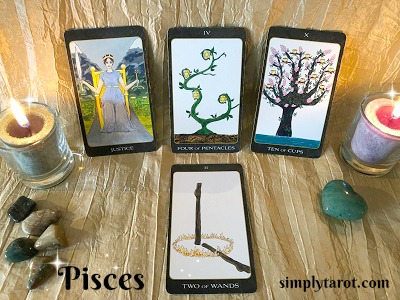 Pisces tarotscope from simplytarot.com