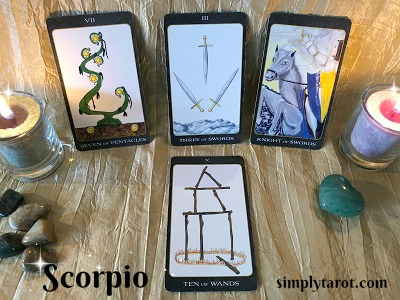 Scorpio tarotscope from simplytarot.com