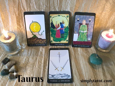 Taurus tarotscope from simplytarot.com