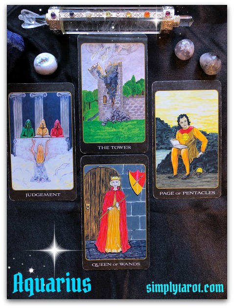 Tarotscope for Aquarius from simplytarot.com