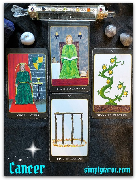 Tarotscope for Cancer from simplytarot.com