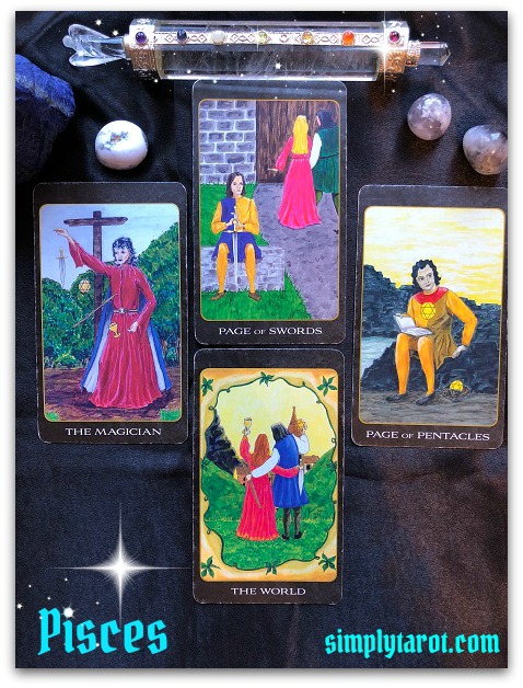 Tarotscope for Pisces from simplytarot.com