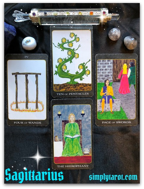 Tarotscope for Sagittarius from simplytarot.com